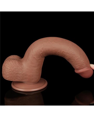 Dildo con Piel Retractil 9 Bronceado