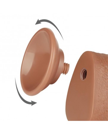 Dildo con Piel Retractil 95 Bronceado
