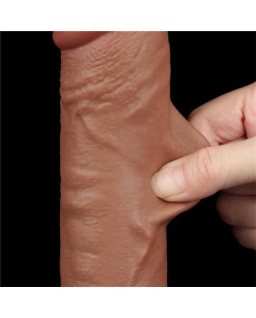 Dildo con Piel Retractil 95 Bronceado
