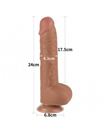 Dildo con Piel Retractil 95 Bronceado