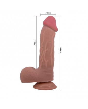 Dildo Realista con con Piel Retractil 92