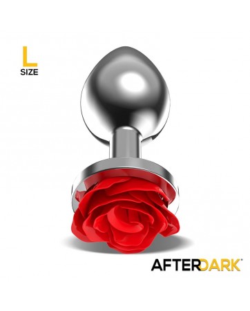 Plug Anal de Metal con Rosa...