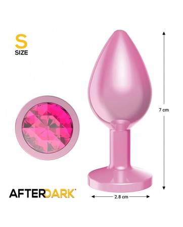 Plug Anal Anodizado Rosa con Joya Talla S