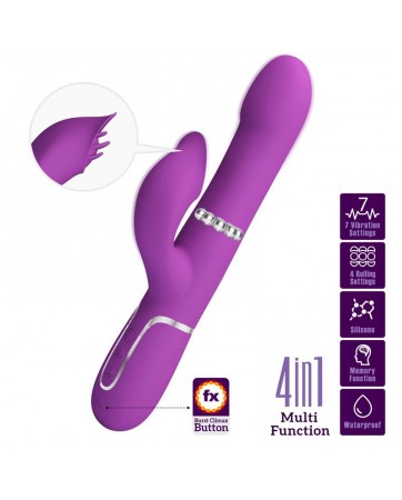 Zalin Vibrador con Bolas Rotatorias y Lengua