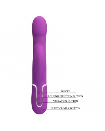 Zalin Vibrador con Bolas Rotatorias y Lengua