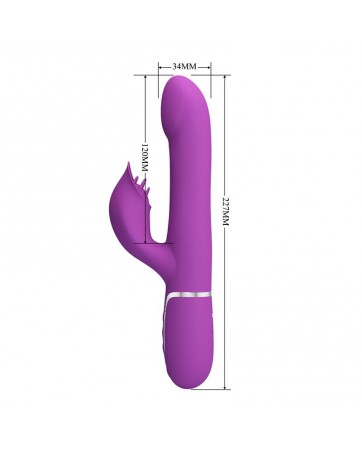 Zalin Vibrador con Bolas Rotatorias y Lengua