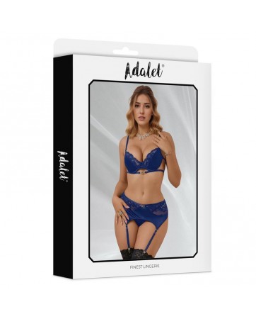 Giselle Set con Liguero Azul