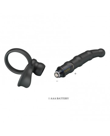 Tatum Plug Anal con Anillo para el Pene con Vibracion