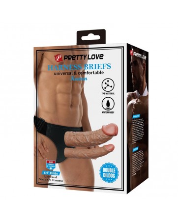 Keaven Arnes con Dildo Doble Hueco