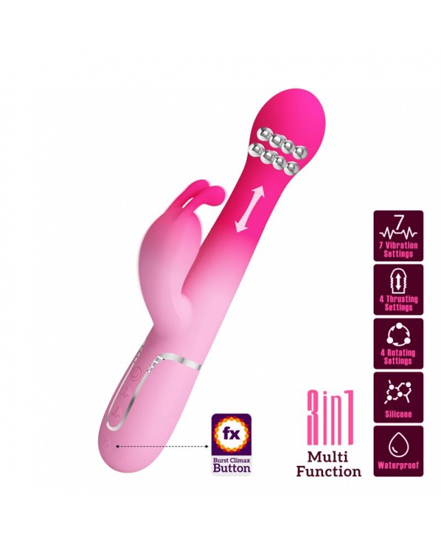 Dejon Vibrador con Thrusting y Bolas Rotatorias
