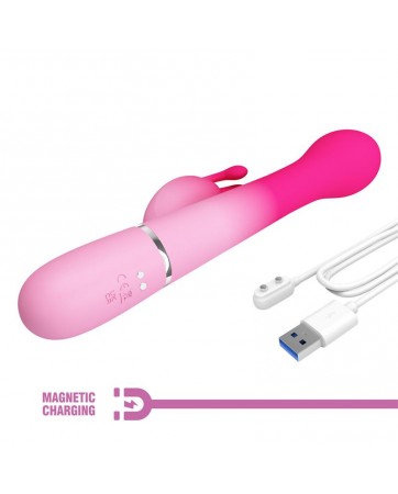 Dejon Vibrador con Thrusting y Bolas Rotatorias