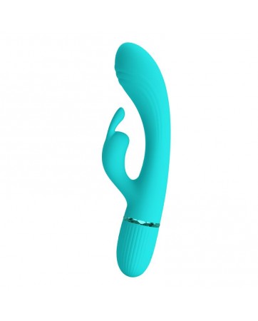 Scocco Vibrador con Rabbit Turquesa