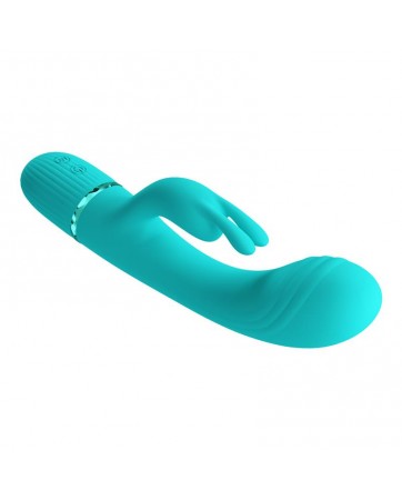 Scocco Vibrador con Rabbit Turquesa