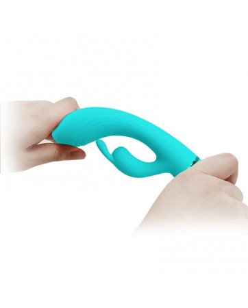 Scocco Vibrador con Rabbit Turquesa