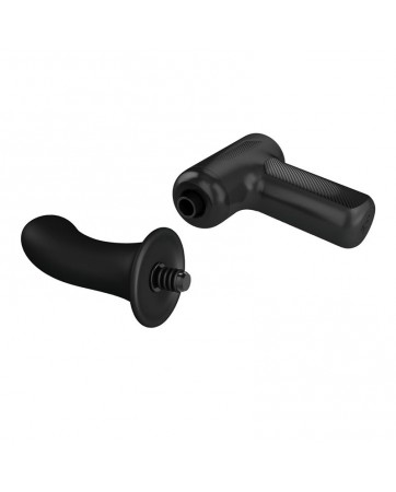 Dj Doctor Pistola de Masaje Dildo Funcion Empuje Negro