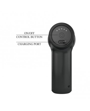 Dj Doctor Pistola de Masaje Dildo Funcion Empuje Negro