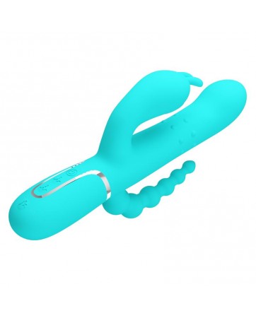Cammy Vibrador con Bolas Rotadoras y Cadena Anal