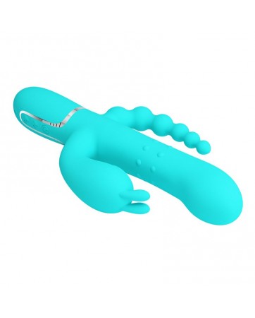Cammy Vibrador con Bolas Rotadoras y Cadena Anal