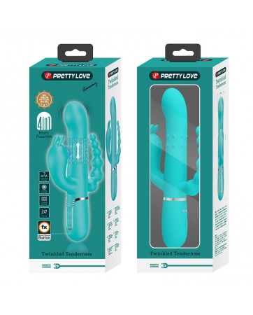 Cammy Vibrador con Bolas Rotadoras y Cadena Anal