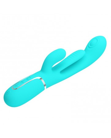 Shania Vibrador con Lengua y Thumping Turquesa