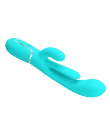 Shania Vibrador con Lengua y Thumping Turquesa