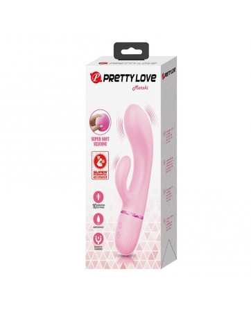 Marski Vibrador con Rabbit Punto G Rosa
