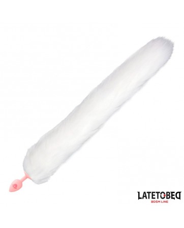 Plug Anal con Cola de Zorro Rosa