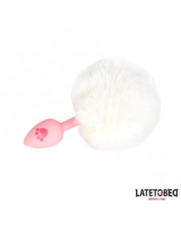 Plug de Silcona con Pompon Rosa