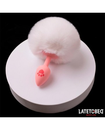 Plug de Silcona con Pompon Rosa