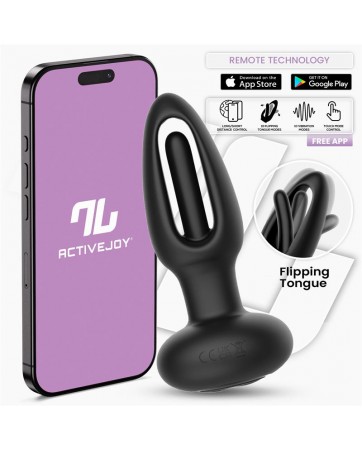 Zack Plug Anal con Flipping Tongue y Vibracion con App