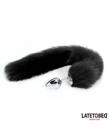 Plug Anal con Cola Negro 40 cm