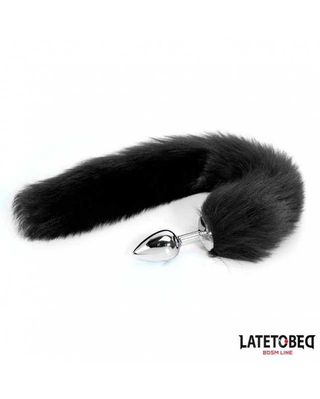 Plug Anal con Cola Negro 40 cm