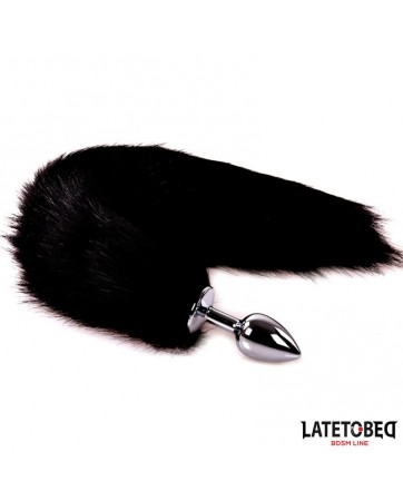 Plug Anal con Cola Negro