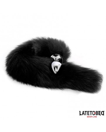 Plug Anal con Cola Negro 40 cm