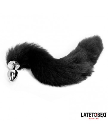 Plug Anal con Cola Negro 40 cm