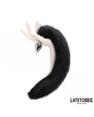 Plug Anal con Cola Negro 40 cm