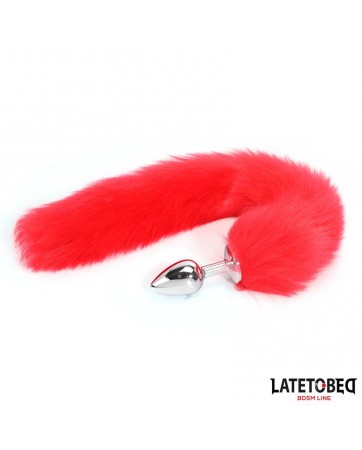 Plug Anal con Cola Rojo 40 cm