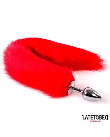 Plug Anal con Cola Rojo