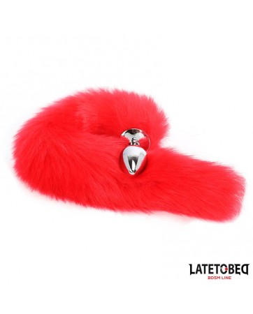 Plug Anal con Cola Rojo 40 cm