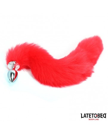 Plug Anal con Cola Rojo 40 cm