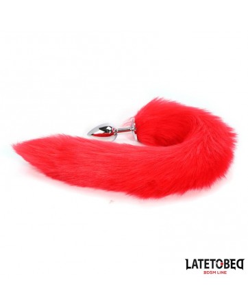 Plug Anal con Cola Rojo 40 cm
