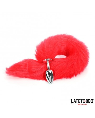 Plug Anal con Cola Rojo 40 cm
