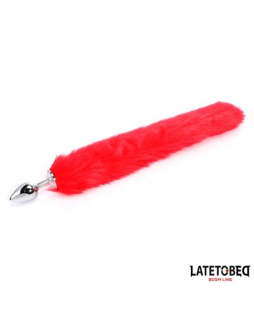 Plug Anal con Cola Rojo 40 cm