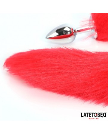 Plug Anal con Cola Rojo 40 cm
