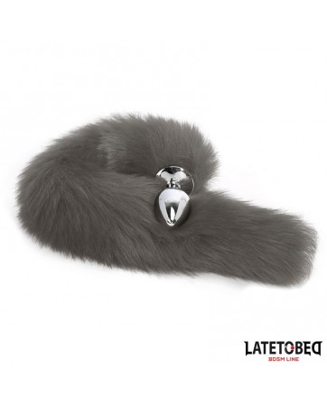 Plug Anal con Cola Gris