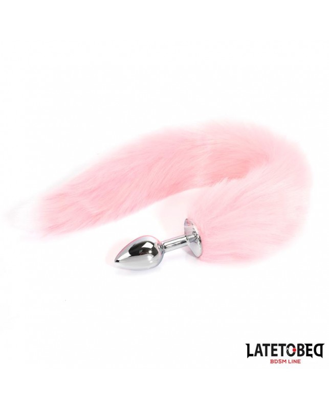 Plug Anal con Cola Rosa 40 cm