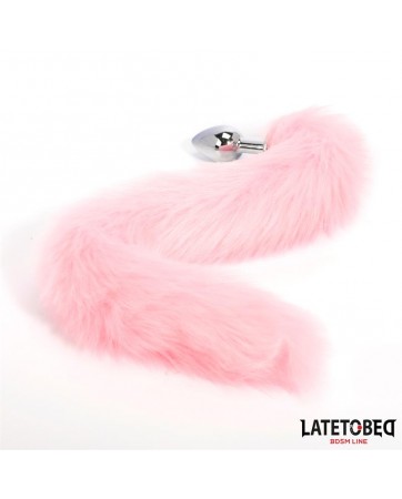 Plug Anal con Cola Rosa 40 cm