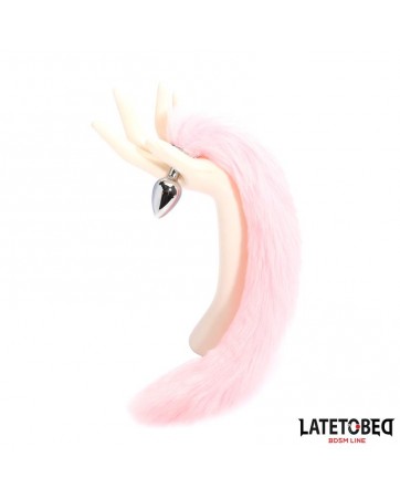 Plug Anal con Cola Rosa 40 cm