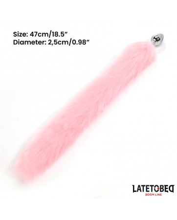 Plug Anal con Cola Rosa 40 cm