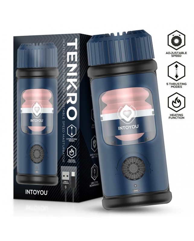 Tenkro Masturbador con Thrusting y Calor USB C